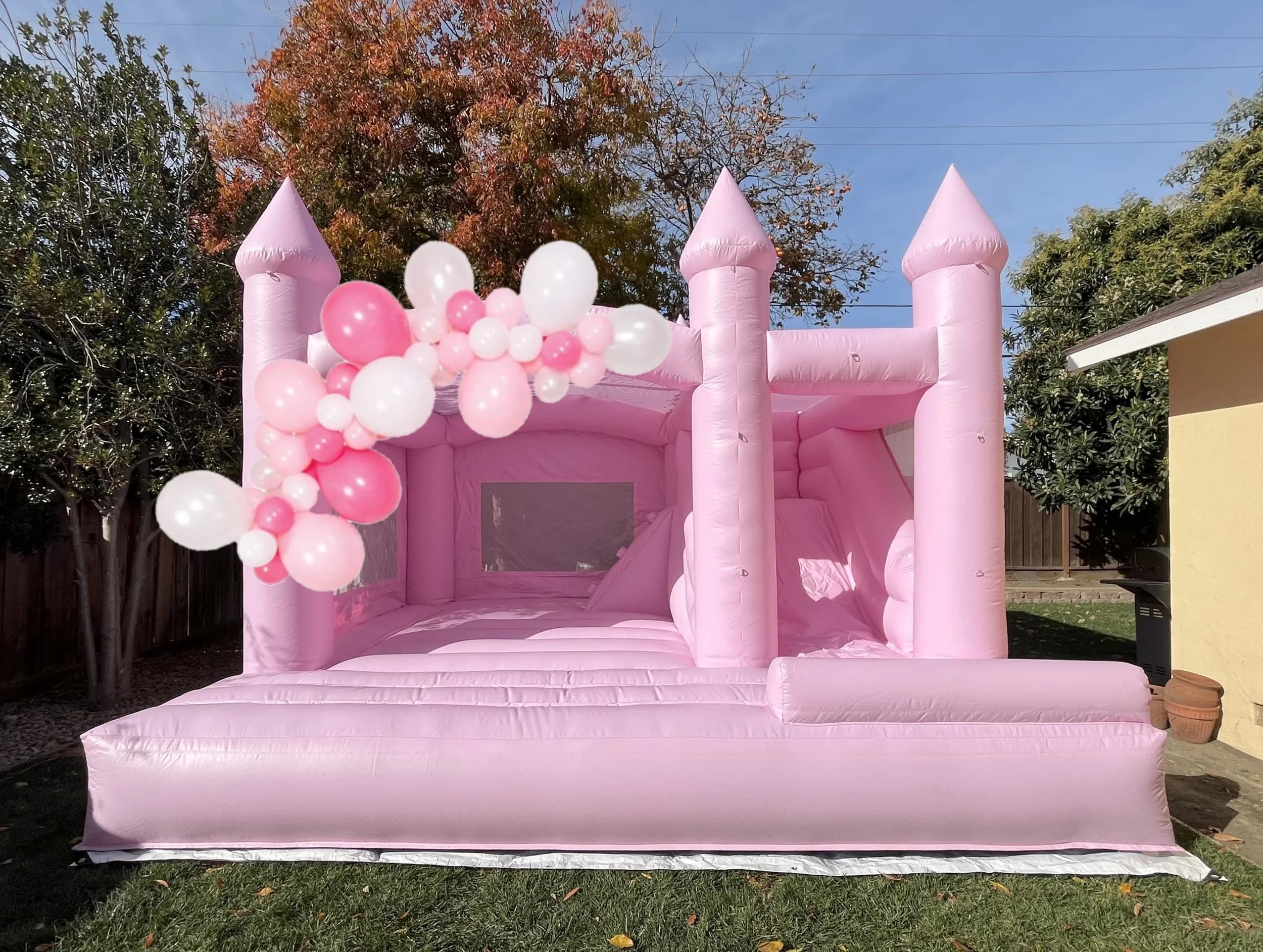 ‘ROSE VILLA’ BOUNCE HOUSE + SLIDE